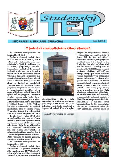 Studenský tep 1/2014 Studenský tep 1/2014